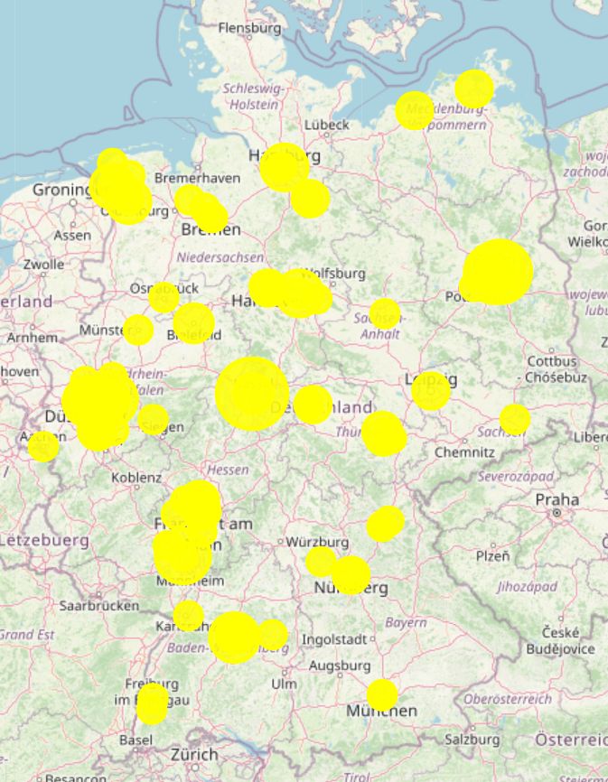 Standorte der Befragten